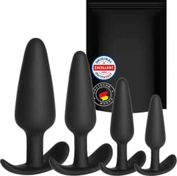 Lzwintrading - Buttplug Set - 4 Delige Siliconen Buttplugs Set voor Mannen en Vrouwen - Sex Toys voor Koppels - Anale Speeltjes - Anaal Dildo - Anale Plug - Ø2,1cm Ø2.4cm Ø3.1cm Ø4.0cm — thumbnail 3