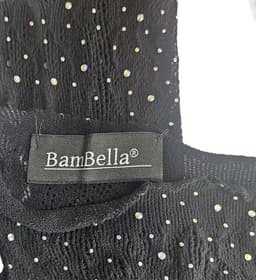 BamBella® - lingerie jumpsuit - Onesize - Erotische sexy nacht pakje doorzichtig kant - Super Stretch Zwart met strass steentjes — thumbnail 4
