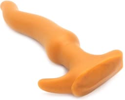 Gold Play - Soft Liquid Siliconen Anaal Dildo - Wave - Goud M — thumbnail 3
