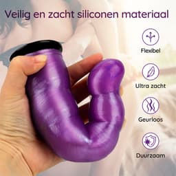 Mystease Strapon Voorbinddildo voor Mannen & Vrouwen - Strap On Voorbind Dildo - Sex Toys Koppels - Pegging Harnas met Buttplugs — thumbnail 5