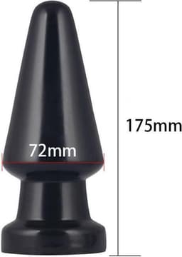 Lovetoy - Anal Shocker - King Size Buttplug - 19 x 7 cm - Zwart — thumbnail 4