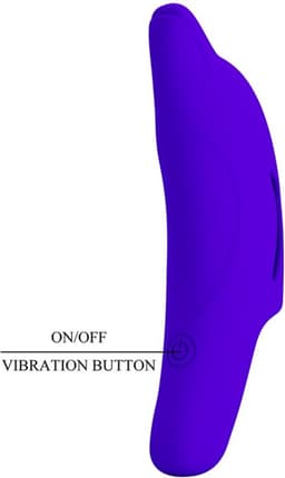 Pretty Love - Delphini - Vinger Vibrator - Paars - Siliconen - USB Oplaadbaar - 10 standen — thumbnail 5