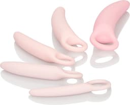 Siliconen dilatorset - 5 Stimulatoren - dildo - roze - Vaginal Dilators - Pink Silicone - — thumbnail 2