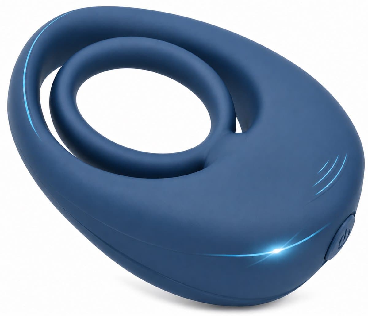 NØXA Hero - Cockring Vibrerend - Vibrerende Cockring - Penisring Siliconen - Flexibele Pasvorm - Meerdere Vibratiestanden- Sex Toys voor Koppels- Mannen - Navy — afbeelding 1