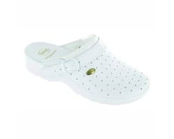 Medische Klomp Scholl Unisex Racy White-Schoenmaat 39