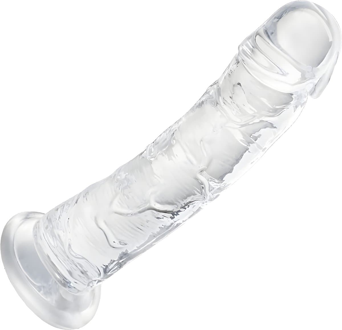 Humery - Realistische Transparante Siliconen Dildo met Zuignap - 18 cm - Maat S - Dildo's - Sex Toy voor Vrouwen en Mannen — afbeelding 1