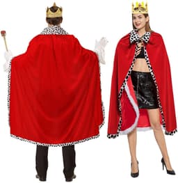 MTTProducts - King Queen Kostuum - Halloween Kostuum - Luxe Rood - Role Play Outfit - Perfect voor Feestjes en Toneel - Unisex — thumbnail 5