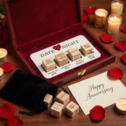 Koppel Dobbelstenen - Date Night - Relatie Versterken - Houten Dobbelstenen - 5 stuks - Niet gespecificeerd — thumbnail 2