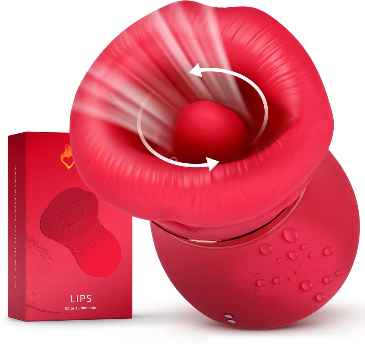 Sensual Desire® LIPS – Likkende Tong Vibrator – Vibrators & Sex Toys voor Vrouwen – 14 Standen met Zuigfunctie – Clitoris Stimulator Realistisch – Stil & Waterdicht — afbeelding 1
