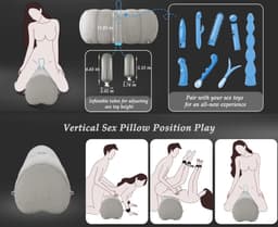 Assortix Premium Intimiteitskussen – Ergonomisch Design – Inclusief Accessoires & Pomp – Luxe Comfort & Ondersteuning — thumbnail 5