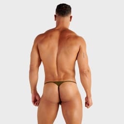 WOH heren microfiber G-string personal allure mesh groen — thumbnail 2