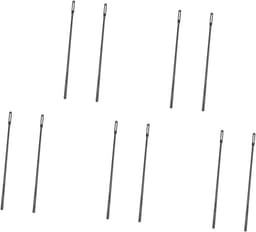 Fluit Reiniger - Schoonmaak Staaf - Muziekonderhoud - Krasvrij Oppervlak - 10 Stuks - Zwart — thumbnail 1