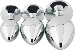 Banoch - Buttplug Aurora Clear  Large - Metalen buttplug - Diamant steen - Wit — thumbnail 5