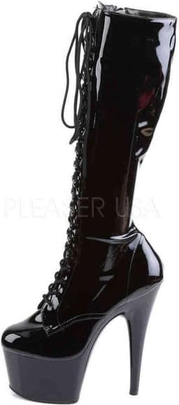 Pleaser - ADORE-2023 Plateau Laarzen - Paaldans schoenen - 39 Shoes - Zwart — thumbnail 3