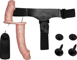Dubbele Vibration Dildo Blank - Spannend voor koppels - Sex speeltjes - Sex toys - Strap on Dildo - Vibrator - Erotiek - Bondage - Vibrators voor vrouwen - Sexspelletjes voor mannen en vrouwen – Seksspeeltjes - Stimulator — thumbnail 2