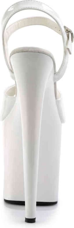 Pleaser - FLAMINGO-809 Sandaal met enkelband, Paaldans schoenen - Paaldans schoenen - 39 Shoes - Wit — thumbnail 2