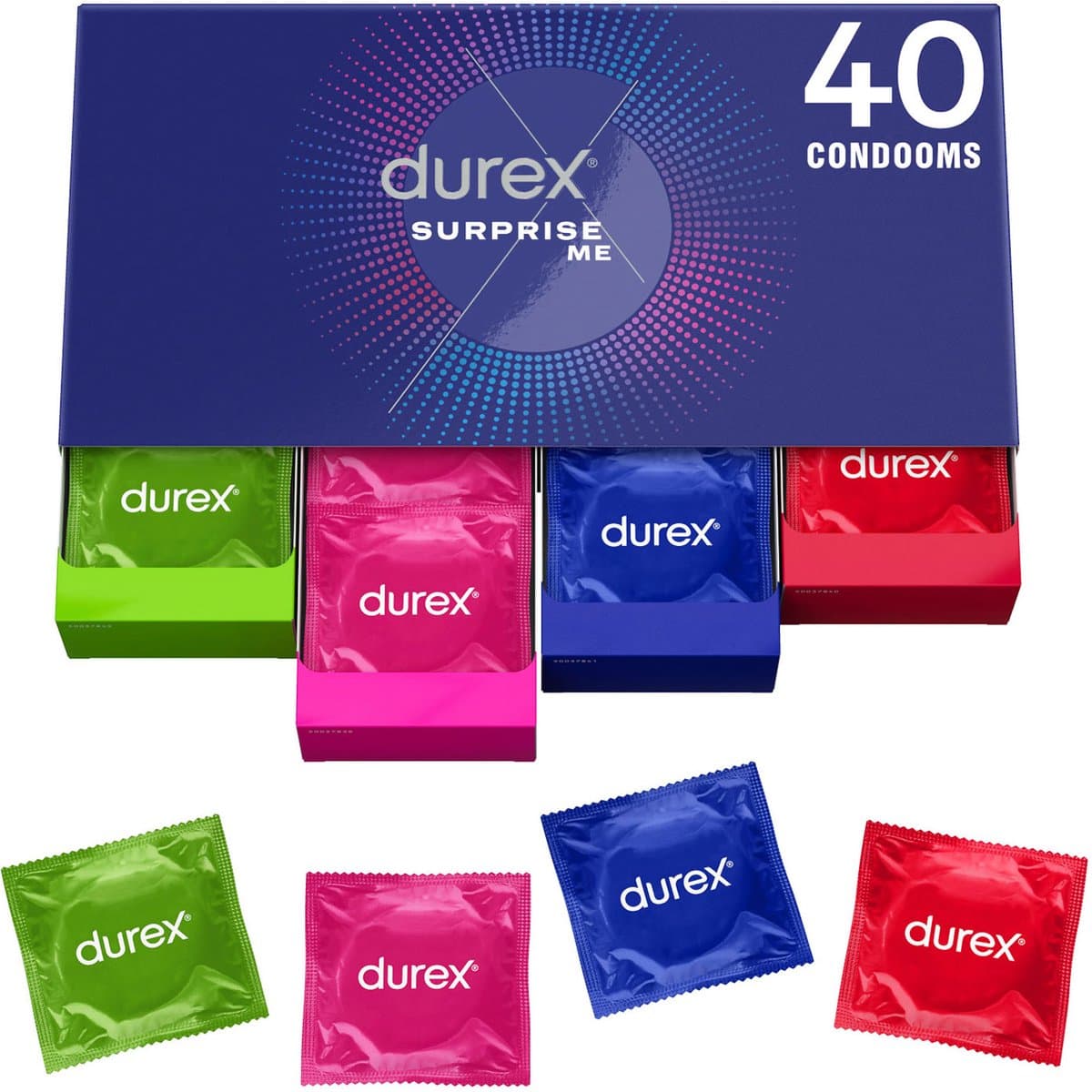 Durex Surprise Me - 3 x 40 Condooms - 120 Stuks - Voordeelverpakking — afbeelding 1
