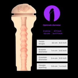 Kiiroo Pocket Pussy Rae Lil Black - Masturbator voor Man - Realistisch en Zacht - Geoptimaliseerd voor Keon en PowerBlow - FeelStar Masturbators — thumbnail 2