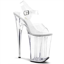 Pleaser - INFINITY-908 Sandaal met enkelband, Paaldans schoenen - Paaldans schoenen - 36 Shoes - Zilverkleurig — thumbnail 1
