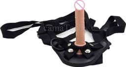 Voorbind Dildo - Strap On Set Met Dildo - Dildo - Strap On Harnas - Seksspeeltje - Sex Toy - Vrouwen / Mannen - 12CM — thumbnail 4