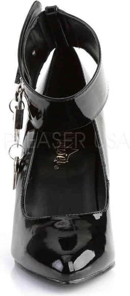 EU 38 = US 8 | VANITY-434 | 4 Pump W/ Locking Ankle Cuff & Padlocks — thumbnail 2