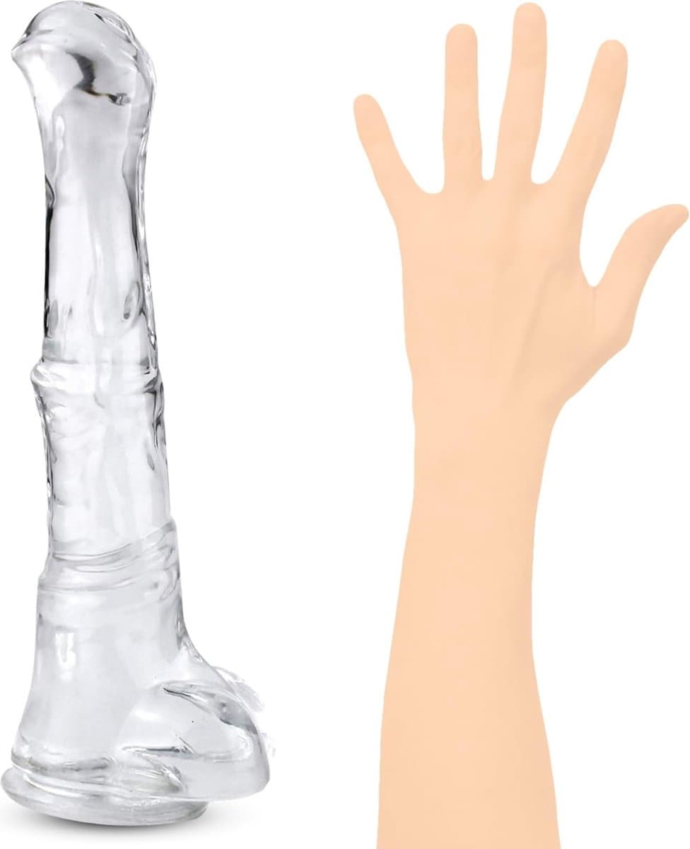 Transparante Mega Dildo - Grote Dildo - Dikke Dildo - Extreme Dildo - Anaal Groot - Reusachtige Dildo XXL - Buttplug XXXL Monster Dildo - Fantasy Dragon Dildo - Animal dildo - Anaal Groot - Zuignap — afbeelding 1