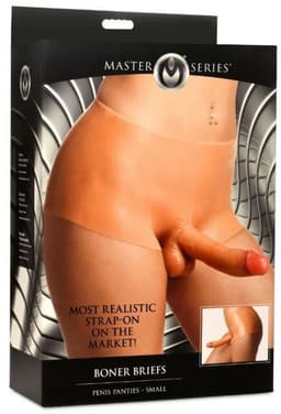 XR Brands Boner Briefs - Penis Panties - Groot erotisch kostuum - beige — thumbnail 5