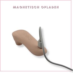 SlipperyHeights® Sisa - Clitoris Satisfy - Tepel Stimulatie - 7 Krachtige Zuigstanden - Siliconen Sex Toy voor Vrouwen - Zakformaat - Luchtdruk Vibrator - Crème — thumbnail 5