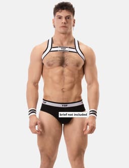 Barcode Berlin Harness TOP White-Black - MAAT S — thumbnail 5