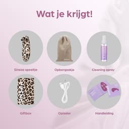 Sinsaa - Vibrators voor vrouwen - Special edition - Clitoris Stimulator - 10 Zuigfunctie snelheden - Inclusief toy cleaner - Panterprint — thumbnail 5
