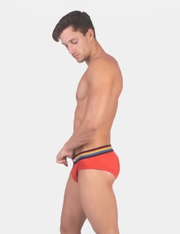 Barcode Berlin Backless Brief Pride Red - MAAT S - Erotisch Heren Ondergoed - Slip voor Man - Sexy mannen Slip — thumbnail 3