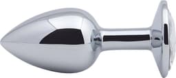 Banoch - Buttplug Aurora Clear Small - Metalen buttplug - Diamant steen - Wit — thumbnail 2