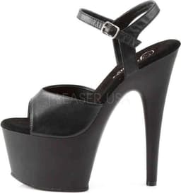 Pleaser - ADORE-709 Sandaal met enkelband, Paaldans schoenen - Paaldans schoenen - 36 Shoes - Zwart — thumbnail 3