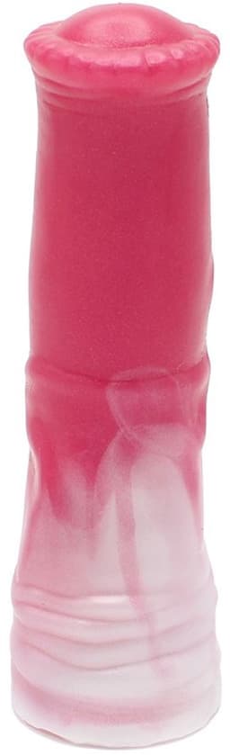Kiotos Monstar 11 - Penis Sleeve - Penisverlenging - Met Ball Stretcher Opening - Inbreng Lengte 170 mm - Siliconen - Roze Wit — thumbnail 4
