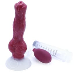 Kiotos Monstar - Squirting Dildo Beast No. 64 - 21 x 4 cm - Rood/Wit — thumbnail 1