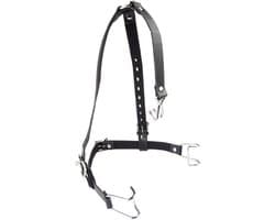 Bondage Mond- en Neusgag - Verstelbare Leren Bandjes - BDSM - Gag - Uitrekken
