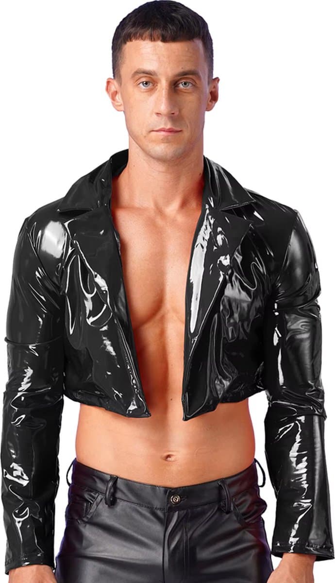 Stoere latex lakleer mini jack - Erotisch - BDSM - Mannen - Rollenspel — afbeelding 1