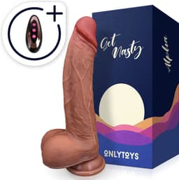 ONLYTOYS® Alpha - Premium 3 In 1 Stotende Dildo Met Zuignap - Vibrator Realistisch Met Afstandsbediening & Warmtefunctie - Vibrators Voor Koppels & Vrouwen — thumbnail 1