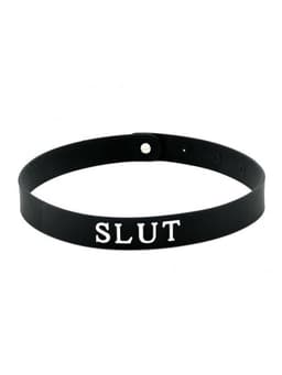 Rimba - Halsband - Collar Met Tekst - SLUT - Siliconen - Collar — thumbnail 2