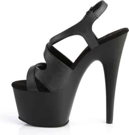 Pleaser - ADORE-730 Sandaal met enkelband, Paaldans schoenen - Paaldans schoenen - 36 Shoes - Zwart — thumbnail 3