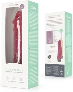 Jelly Supreme - Realistische Vibrator - Roze/Glitters — thumbnail 3
