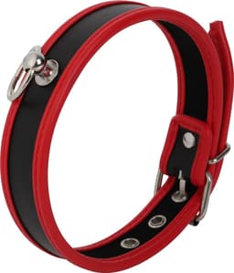 Banoch - Collar of O Red - Rood pu leer - halsband bdsm — thumbnail 2