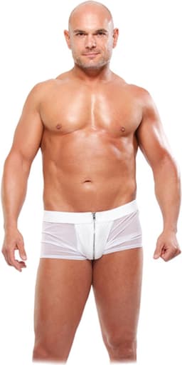 Nooitmeersaai - Witte heren slip met rits - L/XL — thumbnail 1