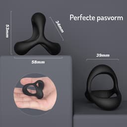 Quick Relief Cockring Ultra™ - Siliconen Cockring - Penis Ring - Penisring - Koppels - BDSM - Penis Sleeve - Ballstretcher - Siliconen Cockringen - Zelf Aftrekken - Easy - Erotiek — thumbnail 3
