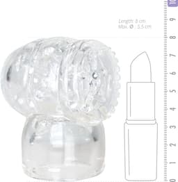 EasyToys Wand Collection – Opzetstuk Met Masturbator - Clear — thumbnail 4