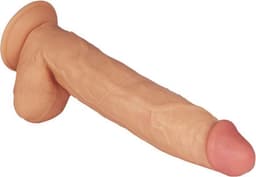 Lovetoy Grote Dildo van 28 cm - beige — thumbnail 2