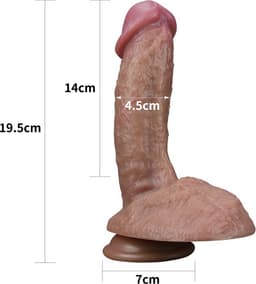 LoveToy - Realistic Cocksucker training dildo 19.5cm — thumbnail 4