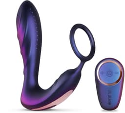 Hueman - Black Hole Anaal Vibrator Met Cockring - Oplaadbaar - Waterproof - Vibrators - Vibrators voor Mannen - Buttplug - Anal Plug - Sex Toys voor Mannen - Seksspeeltjes - Butt Plug - Paars — thumbnail 1