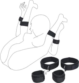 Quvo® Benenspreider bdsm - Seksspeeltjes voor Koppel – Erotiek Toys - Sex Sling – Love Swing – Discreet Verpakt – Zwart- 16cm x 10cm x 5 cm; 170 g — thumbnail 1