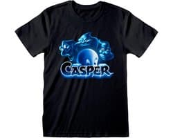 Vriendelijke Geest Film T-shirt voor Heren - Kortemouw Zwart Spook T-shirt